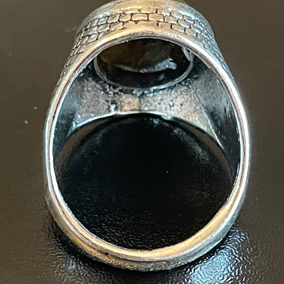 Oval tiger eye stone S925 silver ring size 9.5 - Picture 4 of 9